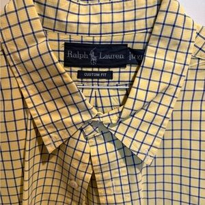 Ralph Lauren Yellow Checkered Men's Shirt